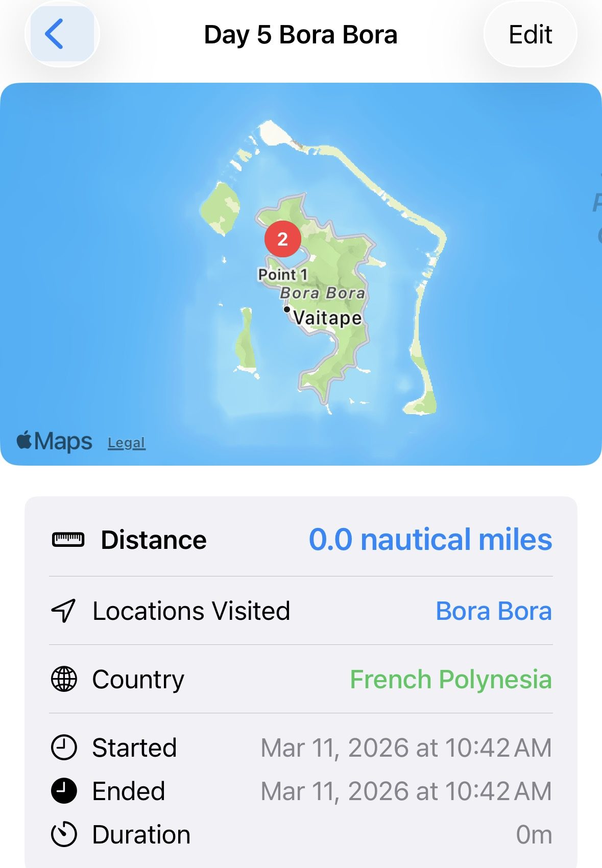 Day 5 — staying around Bora Bora